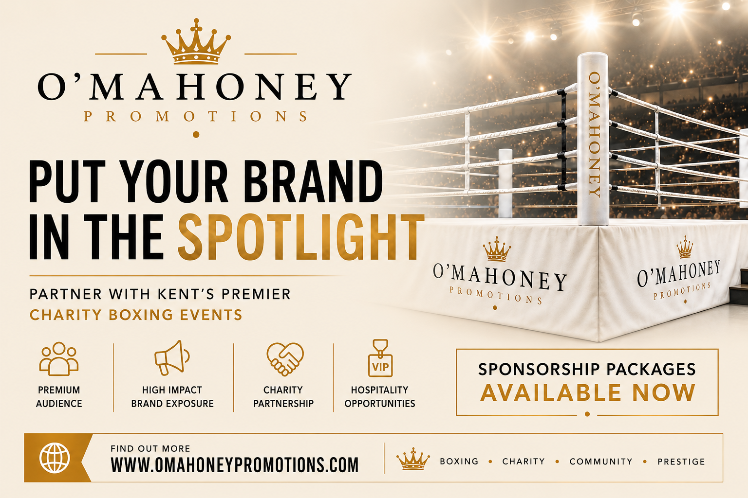 O'Mahoney Promotions — Put your brand in the spotlight